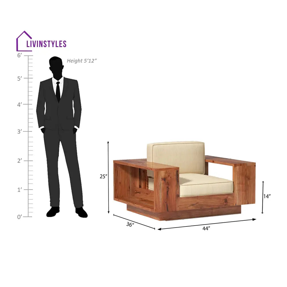 Violetta Wooden Sofa Set with Coffee Table sofa