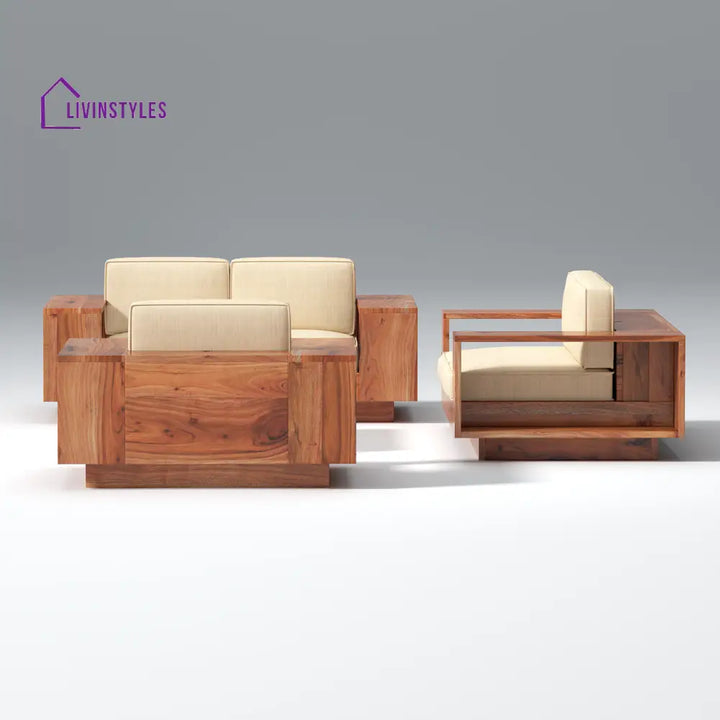 Violetta Wooden Sofa Set with Coffee Table sofa