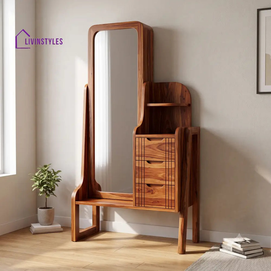 Violette Premium Solid Wood Dressing Table for Bedroom | New Designer Dressing Unit