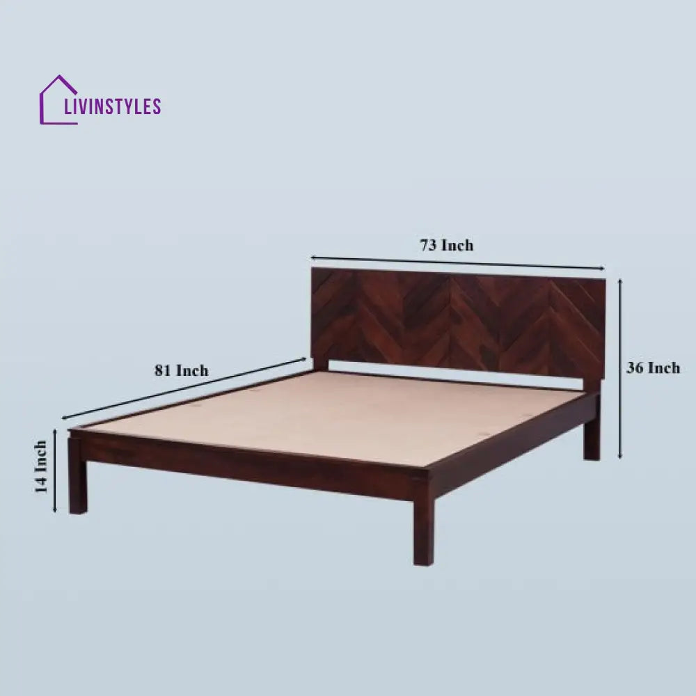 Viraj Non Storage Wooden Bed