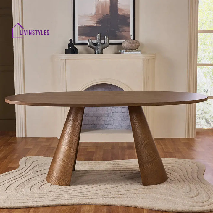 Vitalii Wooden 6 Seater Dining Table Dining Table