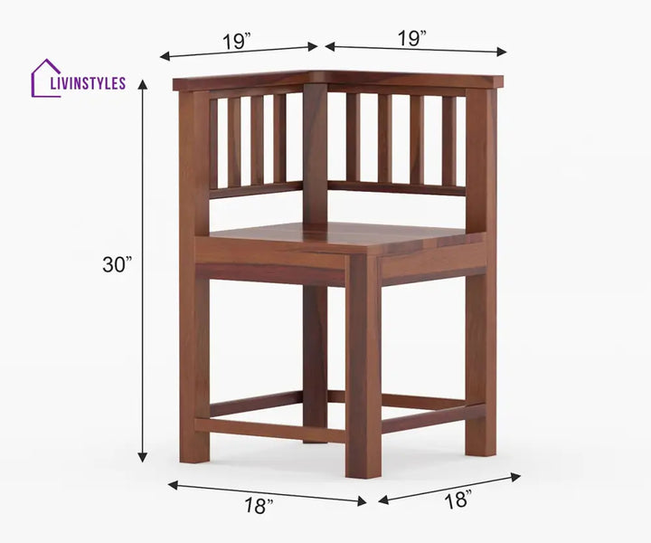 Vitaly Solid Wood Sheesham 4 Seater Dining Table Set | Space Saving Dining Table Set | Compact Dining Table Set