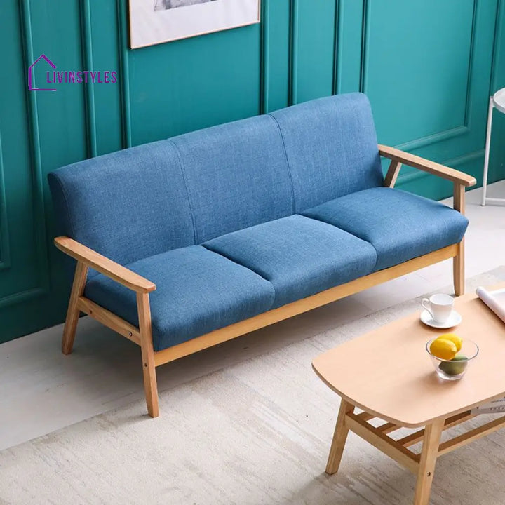 Vitaly Solid Wood Sofa Set | 3 + 2 + 1 Sofa Set for Living Room