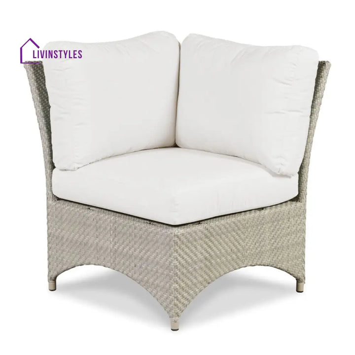 Vito Outdoor Patio Sofa Set 7 seater and 1 Center Table (cream) - Sofa Sets
