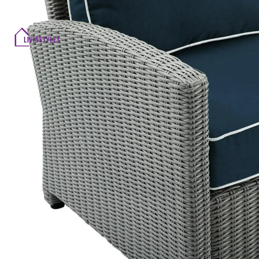 Vittoria 7 Piece Outdoor Wicker Conversation Furniture Set - Sofa Set