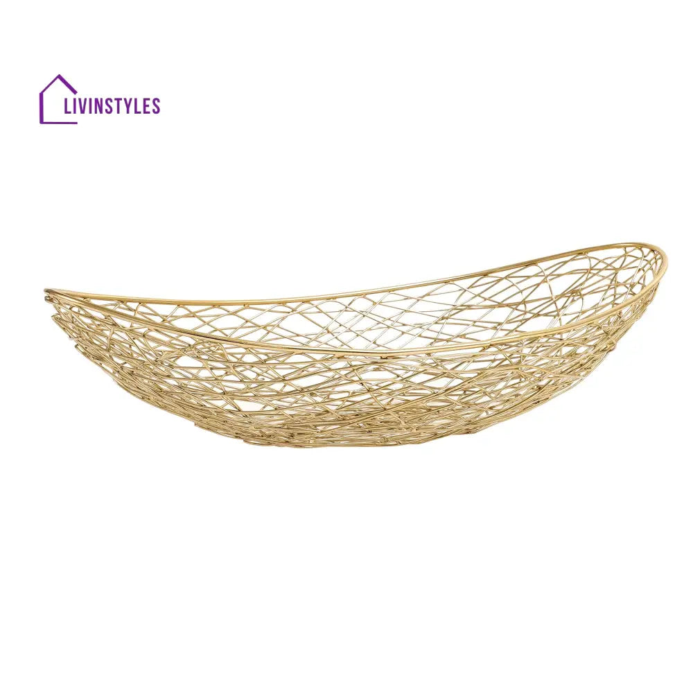 Vivian Basket In Gold Basket