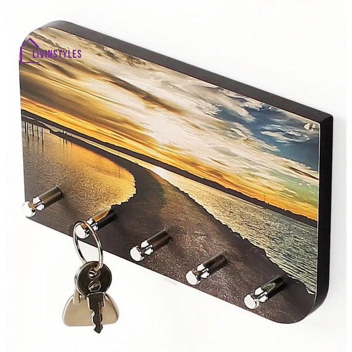 Vivid Art Work Key Holder Keychain Holder Clouds Key Holder