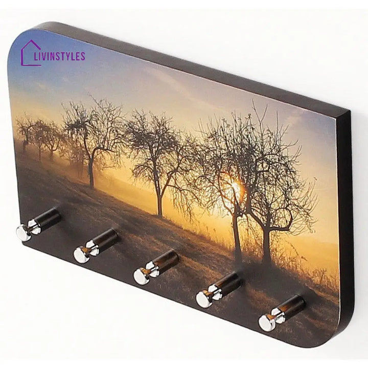 Vivid Art Work Key Holder Keychain Holder Sunrise Key Holder