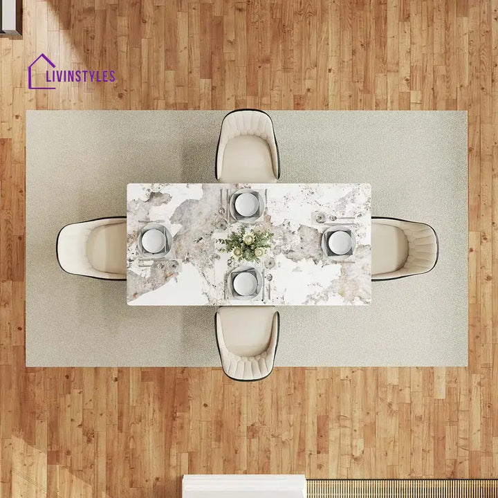 Vladimir 5-Pieces Modern Dining Table Set for 4