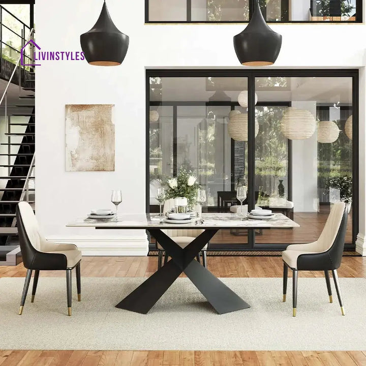 Vladimir 5-Pieces Modern Dining Table Set for 4