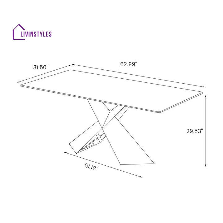 Vladimir 5-Pieces Modern Dining Table Set for 4