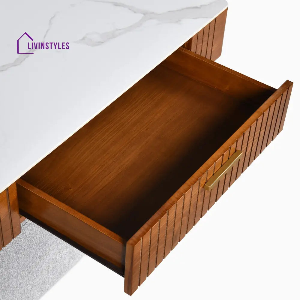 Vladimir Nesting Centre Tables with Seating | Wooden Coffee Table for Living Room Centre Tables