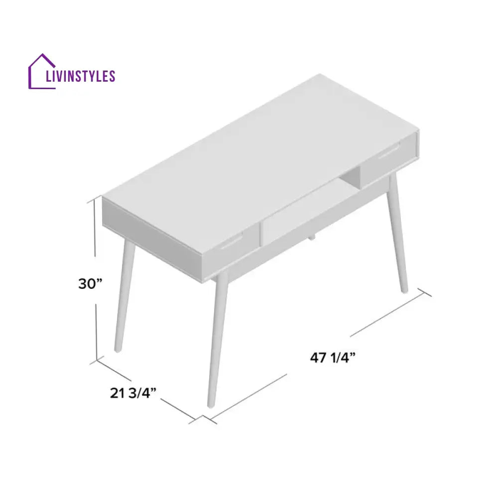 Vladislav Solid Wood Study Table for Students