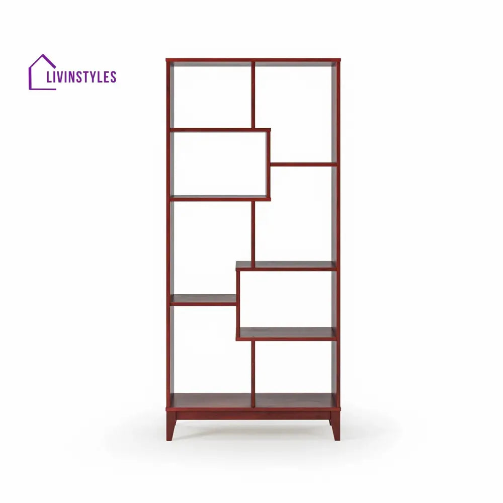 Vladislava Solid Wood Bookshelves | Bookshelf for Living Room | Bedroom | Drawing Room | Study Room