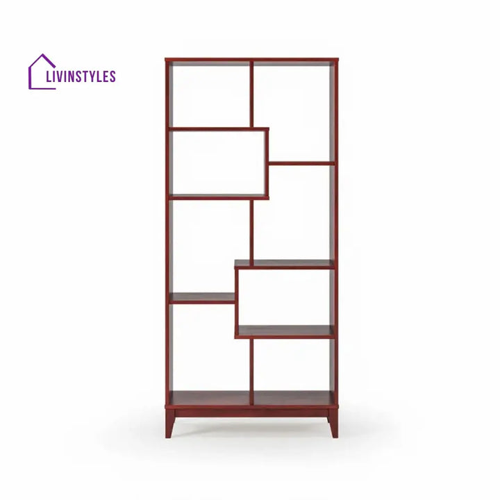 Vladislava Solid Wood Bookshelves | Bookshelf for Living Room | Bedroom | Drawing Room | Study Room