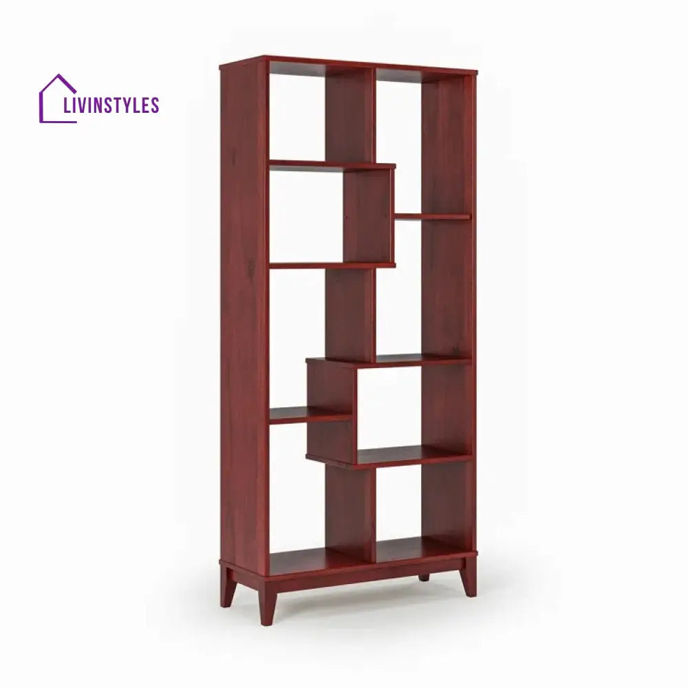 Vladislava Solid Wood Bookshelves | Bookshelf for Living Room | Bedroom | Drawing Room | Study Room