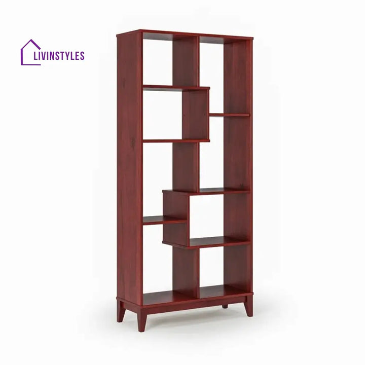 Vladislava Solid Wood Bookshelves | Bookshelf for Living Room | Bedroom | Drawing Room | Study Room