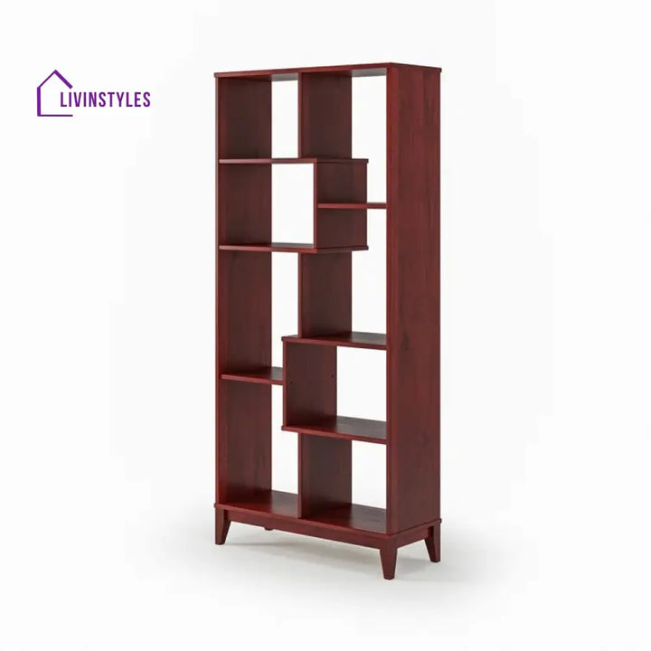 Vladislava Solid Wood Bookshelves | Bookshelf for Living Room | Bedroom | Drawing Room | Study Room