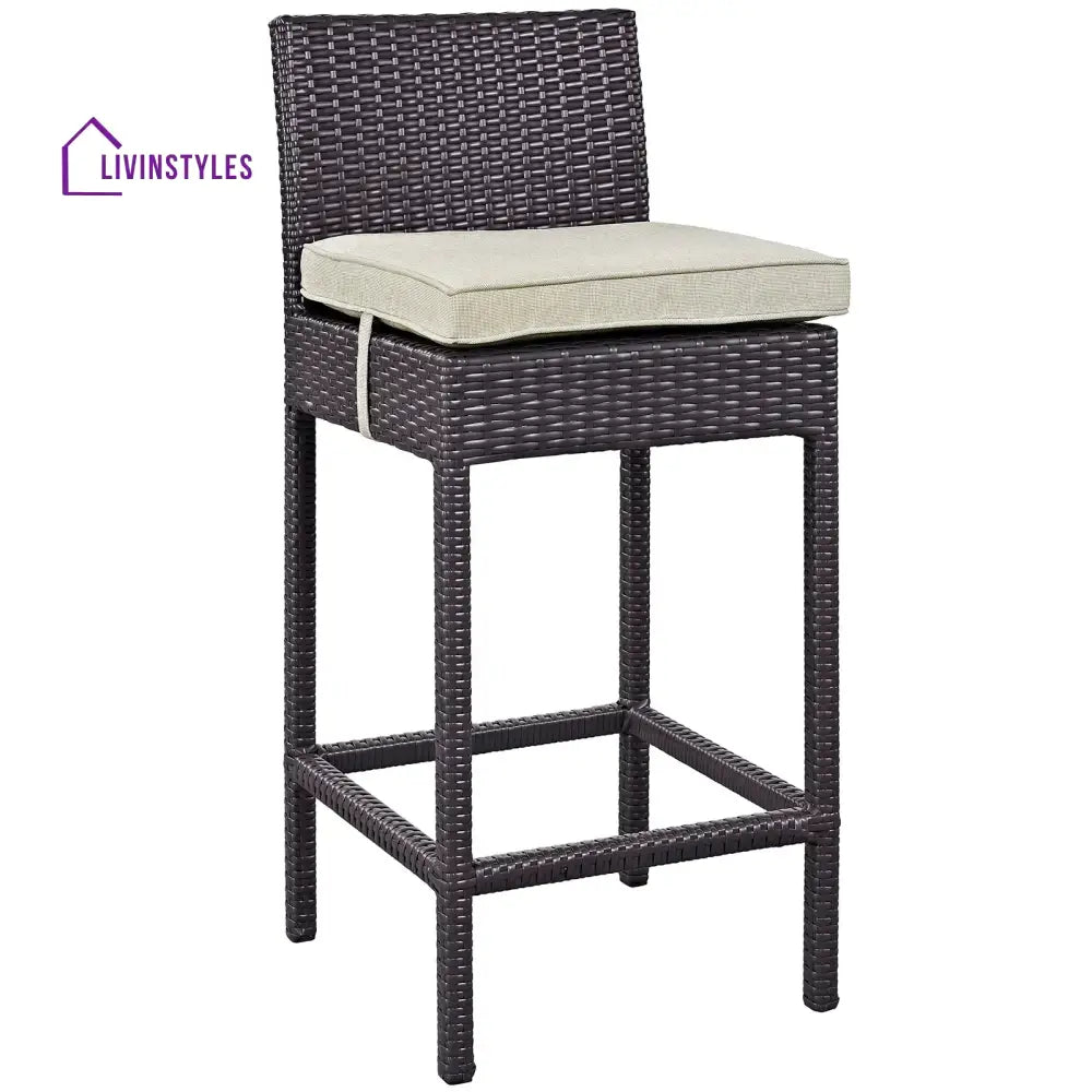 Volta Outdoor Patio Bar Sets 4 Chairs and 1 Table (Dark Brown) - Bar Sets