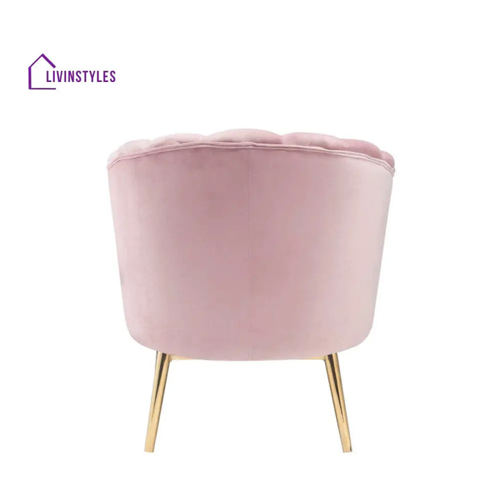 Vritika Metal and Fabric Chair | Living Room Chair | Lounge Chair