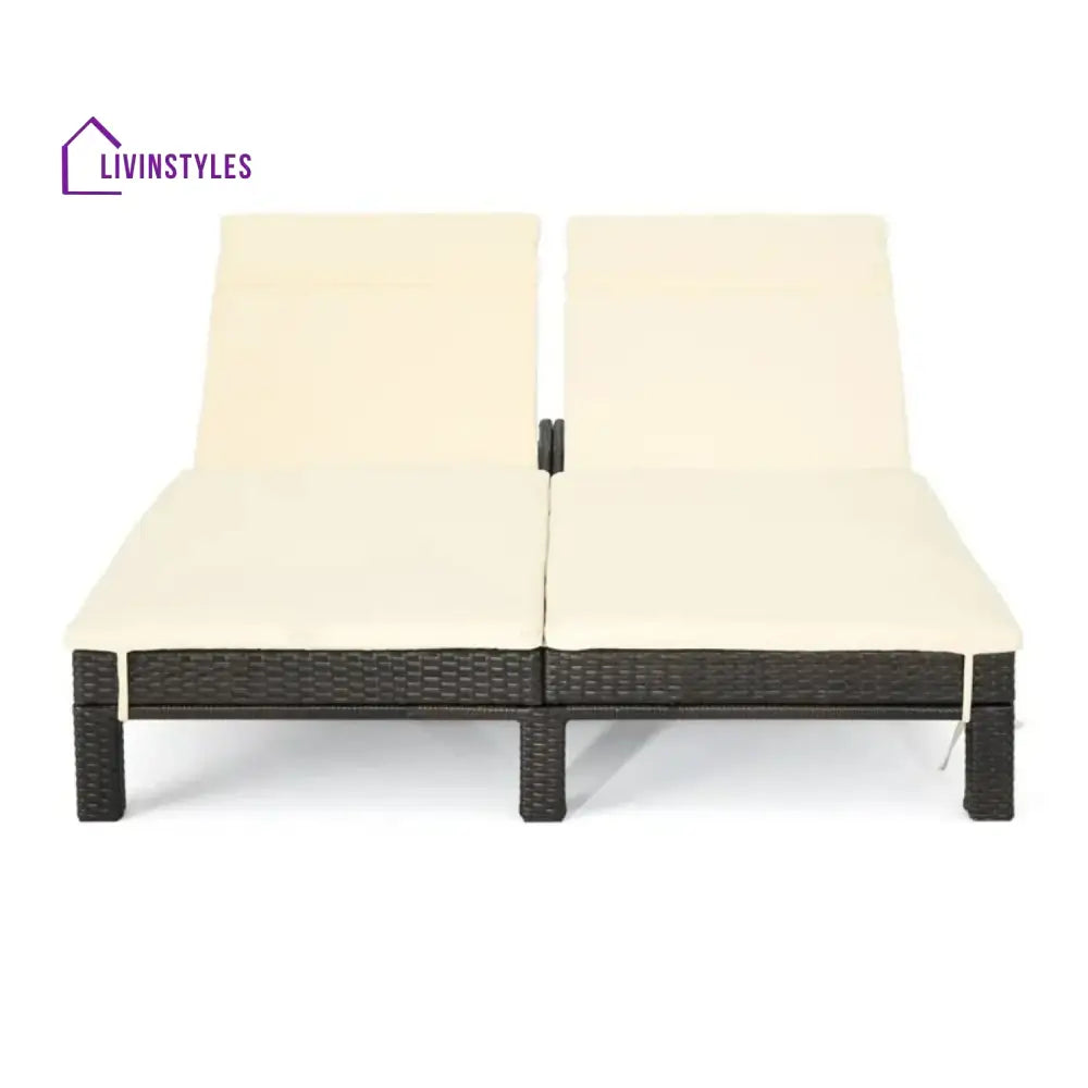 Vritika Outdoor All-Weather Rattan Wicker Chaise Lounge Chair Set of 2 - Lounger Set