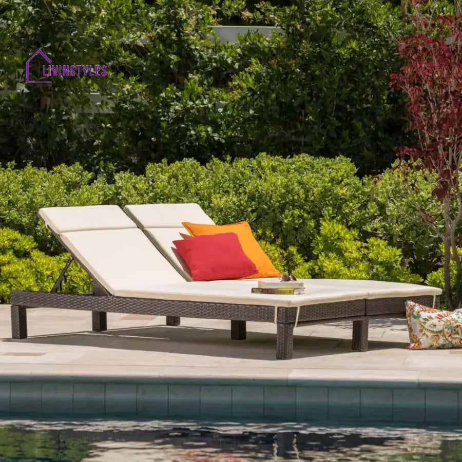 Vritika Outdoor All-Weather Rattan Wicker Chaise Lounge Chair Set of 2 - Lounger Set