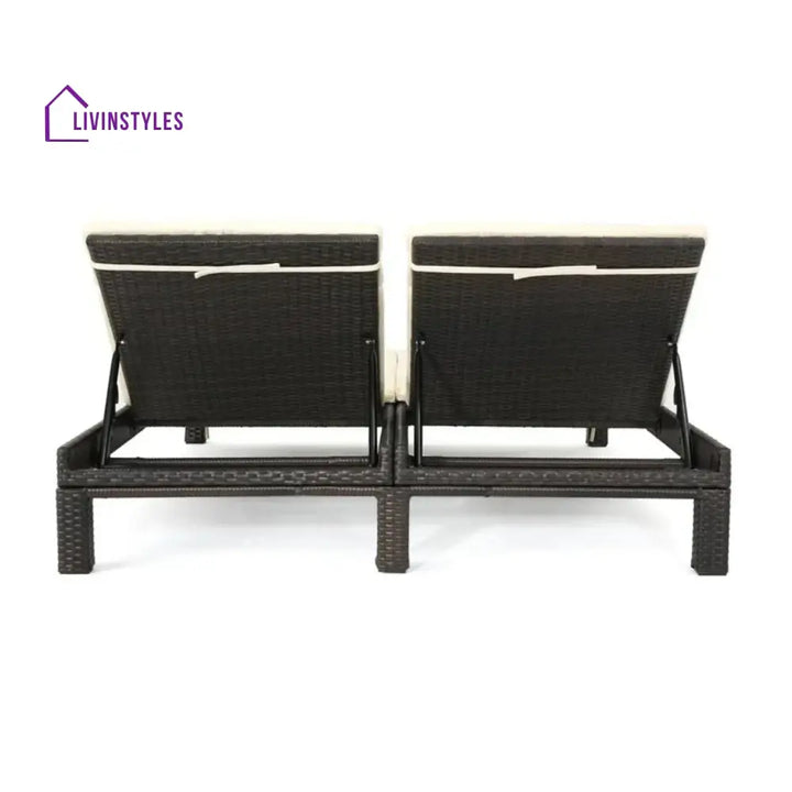 Vritika Outdoor All-Weather Rattan Wicker Chaise Lounge Chair Set of 2 - Lounger Set