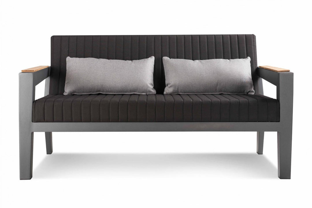 Trevisani Outdoor Sofa Set 2 Seater , 2 Single seater and 1 Center Table (Grey)