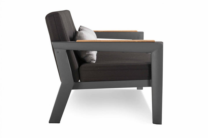 Trevisani Outdoor Sofa Set 2 Seater , 2 Single seater and 1 Center Table (Grey)