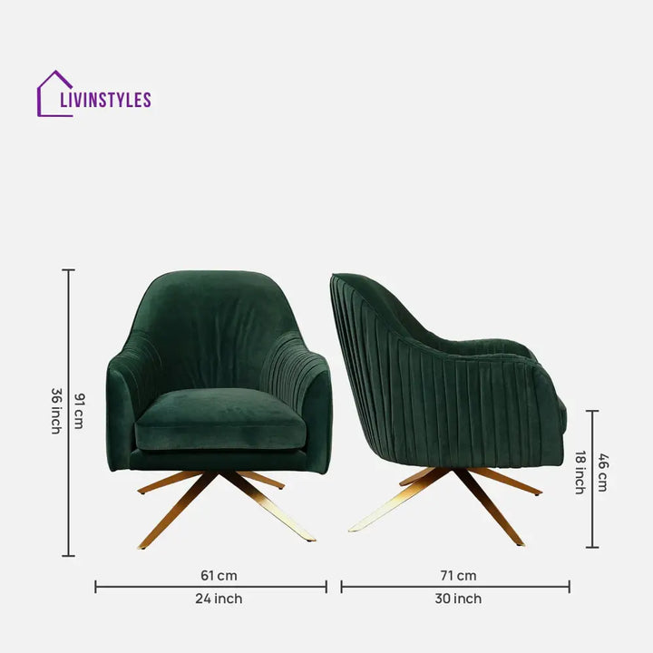 Vyacheslav Green Oasis Lounge Chair Furniture