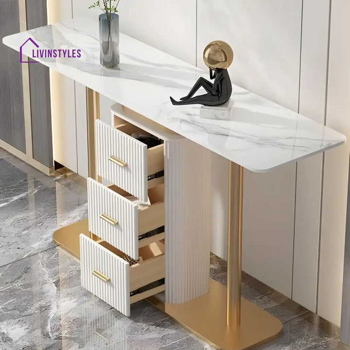 Vyas Stainless Steel Living Room Console Table