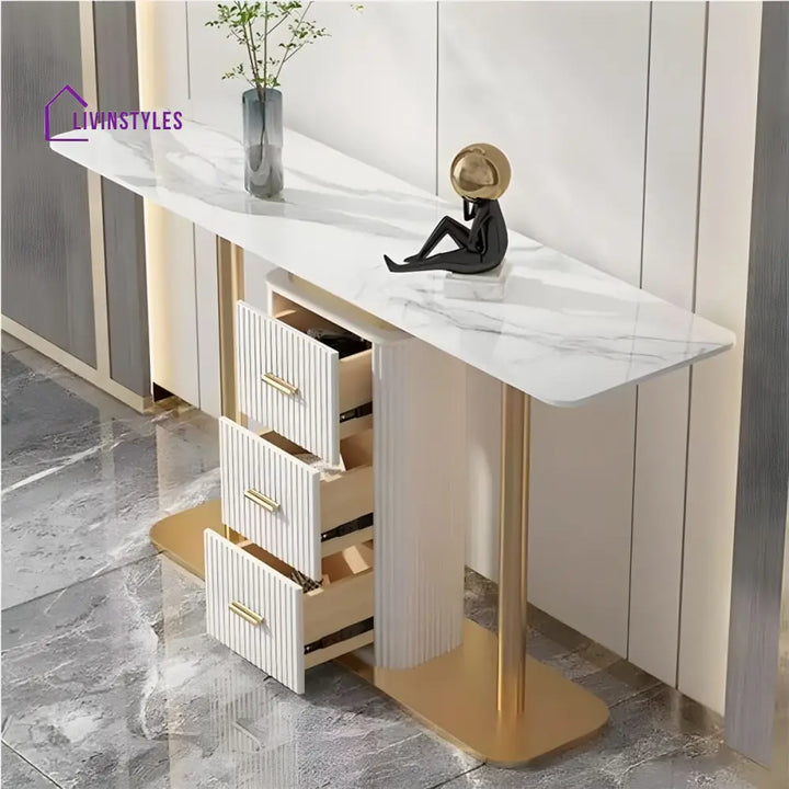 Vyas Stainless Steel Living Room Console Table