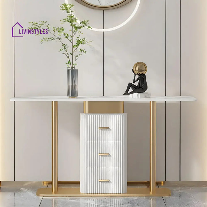 Vyas Stainless Steel Living Room Console Table