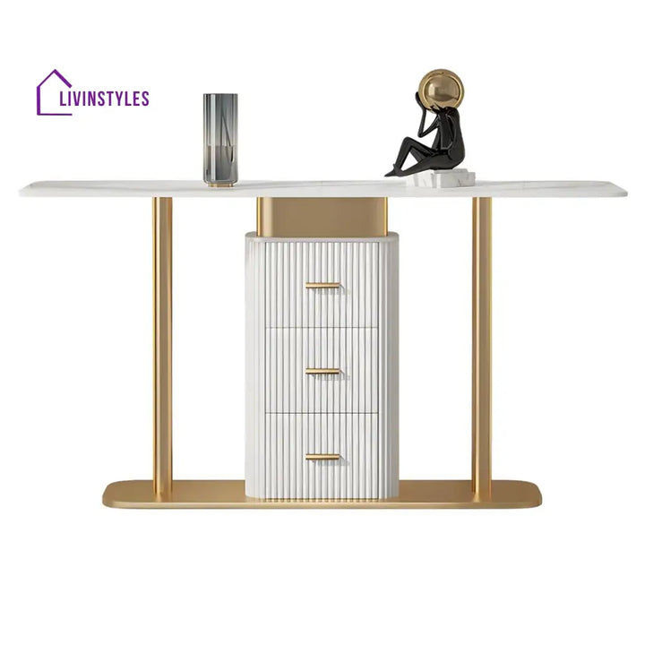 Vyas Stainless Steel Living Room Console Table
