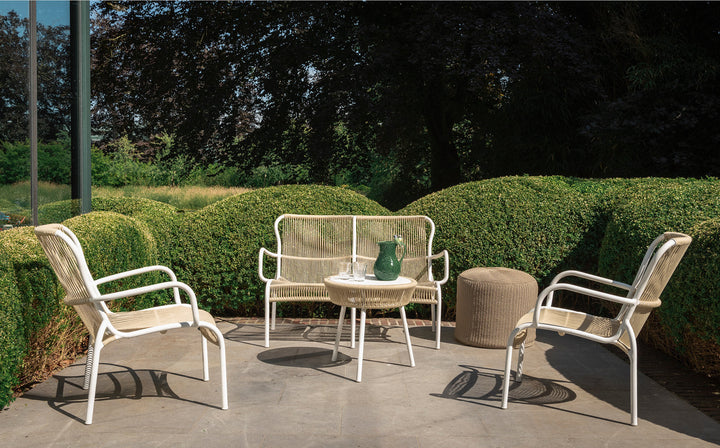 Duncan Outdoor Sofa Set 2 Seater , 2 Single seater and 1 Center Table Set (Beige) Braided & Rope