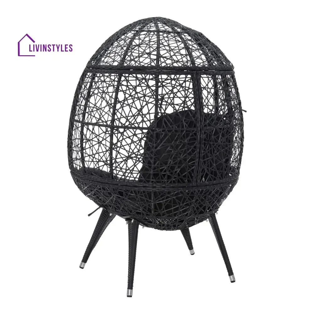 Wafaa Outdoor All-Weather Wicker Egg Chair - Egg Chair
