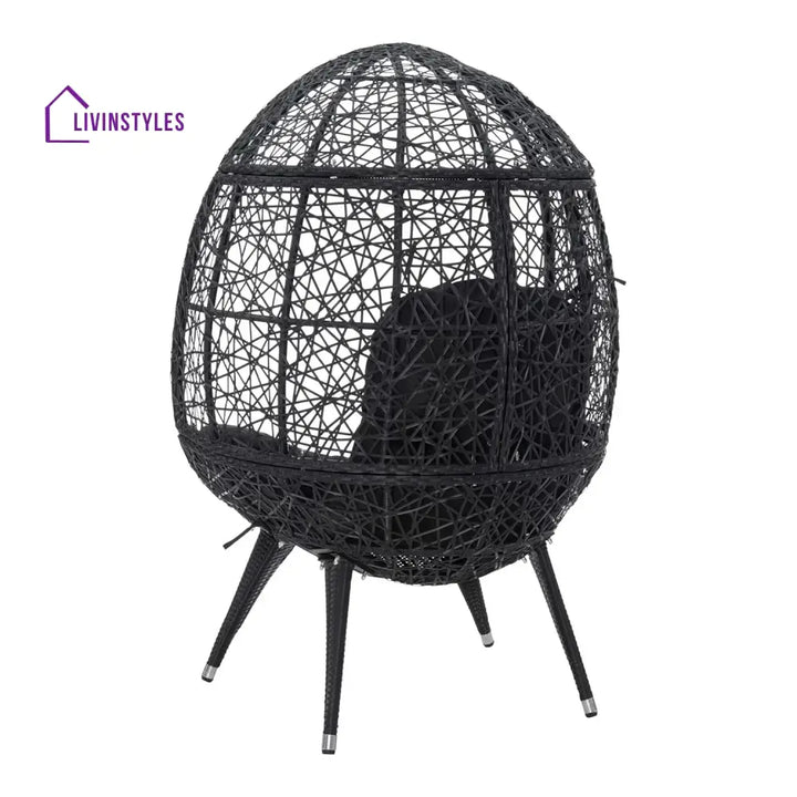 Wafaa Outdoor All-Weather Wicker Egg Chair - Egg Chair