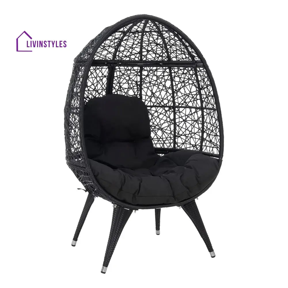 Wafaa Outdoor All-Weather Wicker Egg Chair - Egg Chair