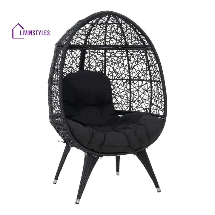 Wafaa Outdoor All-Weather Wicker Egg Chair - Egg Chair