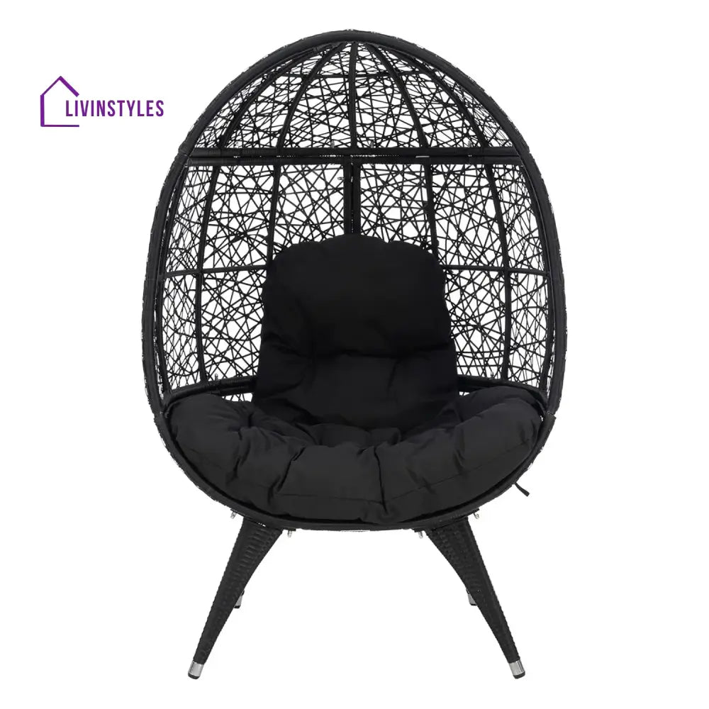 Wafaa Outdoor All-Weather Wicker Egg Chair - Egg Chair
