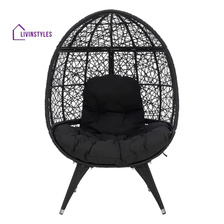 Wafaa Outdoor All-Weather Wicker Egg Chair - Egg Chair