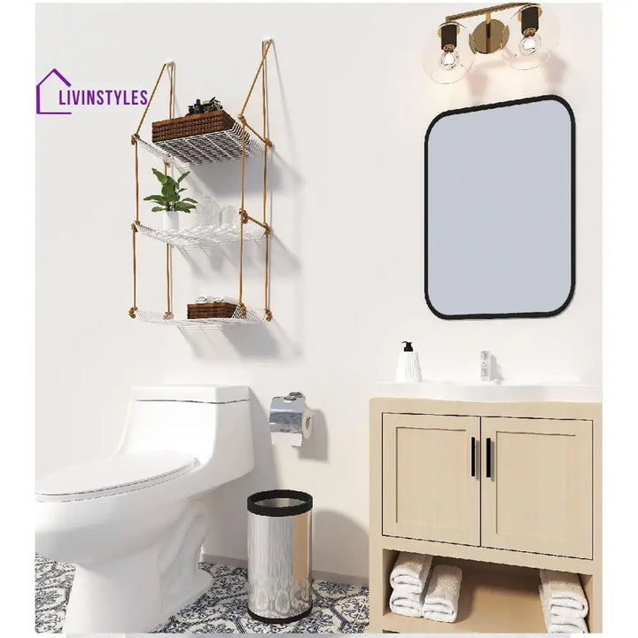 Wall Décor Shelf 3 Tier White