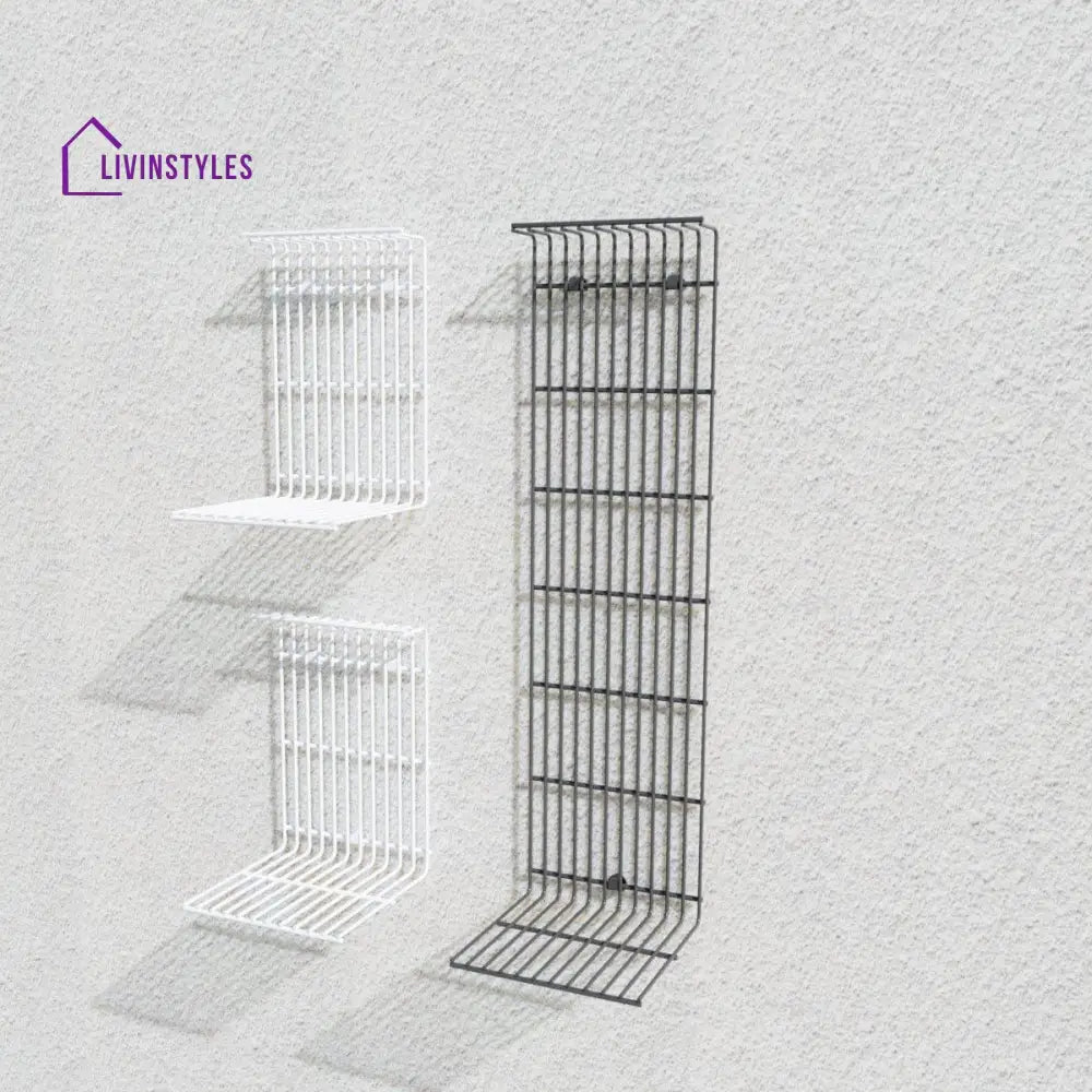 Wall Decor Shelf 3 Uni Grey White