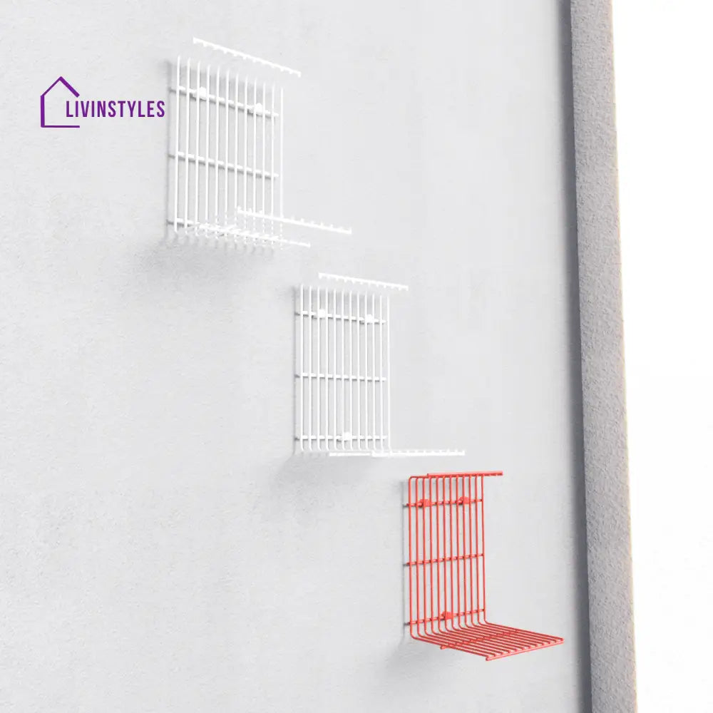 Wall Decor Shelf 3 Uni Res White