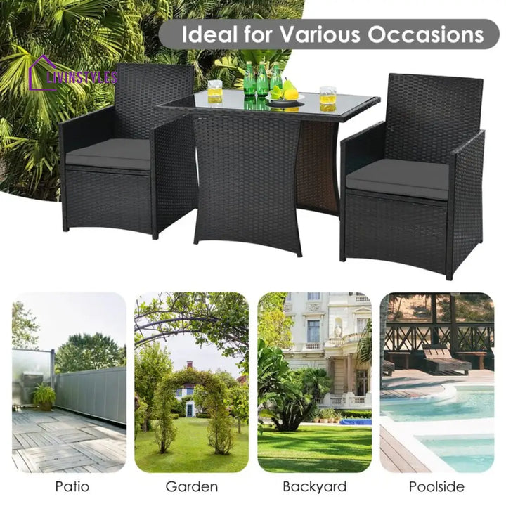 Walmen Rectangular Outdoor Set With Cushions