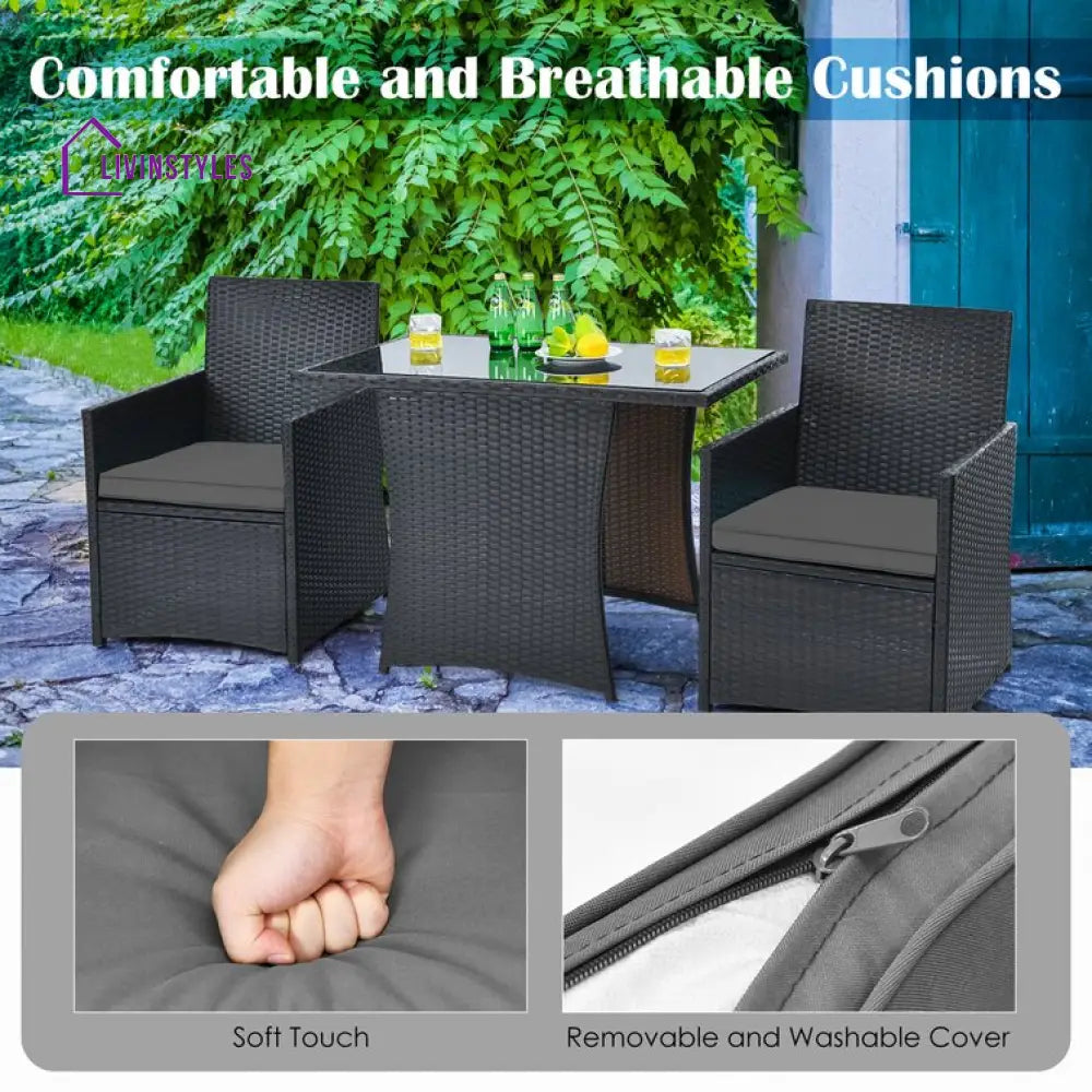 Walmen Rectangular Outdoor Set With Cushions