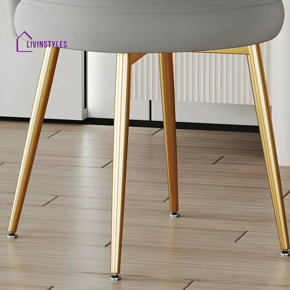 Wamika Metal Dining Chair | Stainless Steel