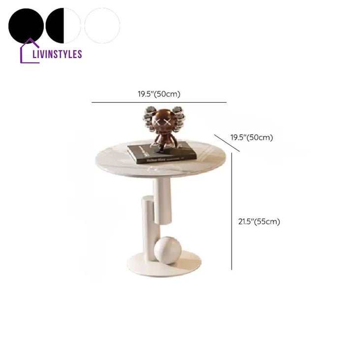 Waniya Stainless Steel Frame and Ceramic Marble Top Coffee Table For Living Room