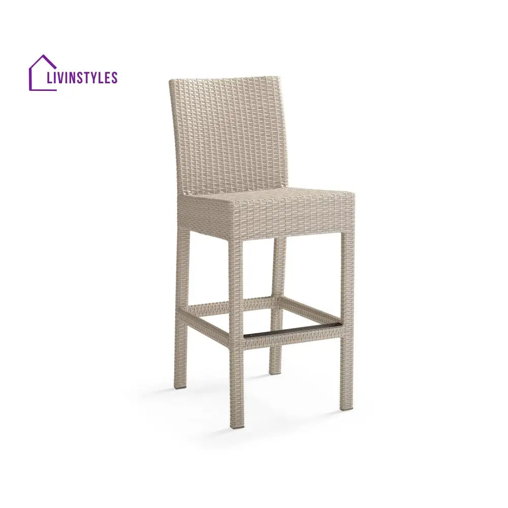 Warin Outdoor Patio Bar Sets 4 Chairs And 1 Table For Balcony (Grey) - Bar Sets