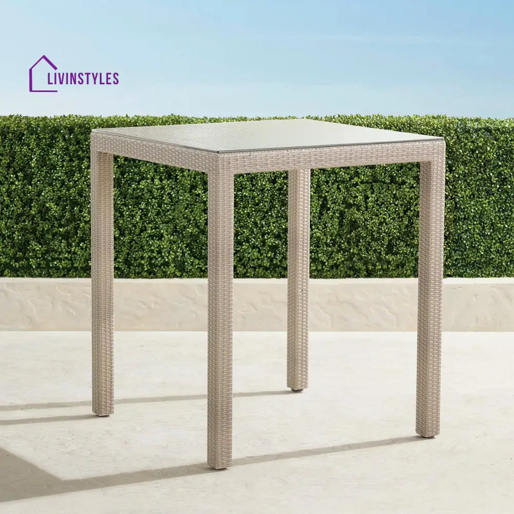 Warin Outdoor Patio Bar Sets 4 Chairs And 1 Table For Balcony (Grey) - Bar Sets